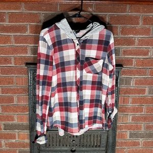Flannel sweatshirt